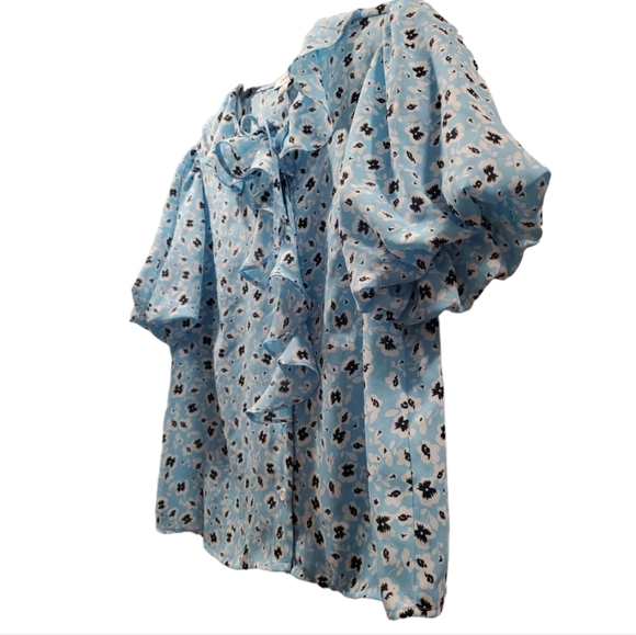 🆕️TopShop Floral Ruffle Tea Top - Picture 2 of 5